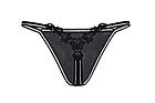 Romantic G-string, lace application, double straps, butterfly